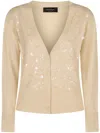Fabiana Filippi Sequin-embellished Cardigan In Neutrals