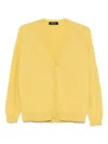 Fabiana Filippi Sequin-embellished Cardigan In Yellow