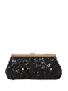 Fabiana Filippi Sequin-embellished Clutch Bag In Schwarz