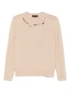 Fabiana Filippi Sequin-embellished Crew-neck Sweater In Brown
