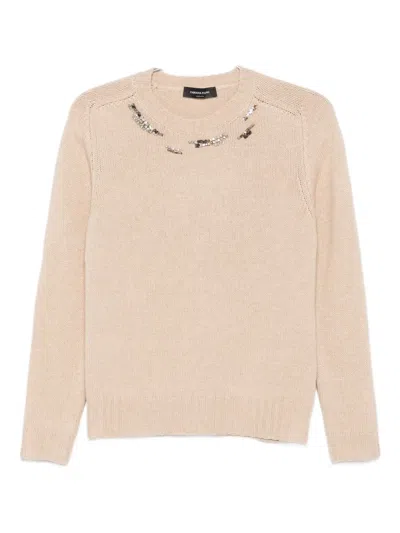 FABIANA FILIPPI SEQUIN-EMBELLISHED CREW-NECK SWEATER