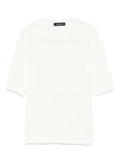 Fabiana Filippi Sequin-embellished Crew-neck T-shirt In White