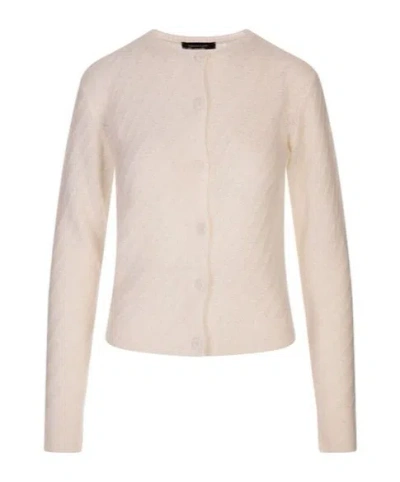 Fabiana Filippi Sequin-embellished Crochet Cardigan In Neutral