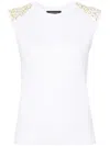 Fabiana Filippi Sequin-embellished Fine-knit Top In White