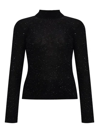 FABIANA FILIPPI SEQUIN-EMBELLISHED HIGH-NECK JUMPER