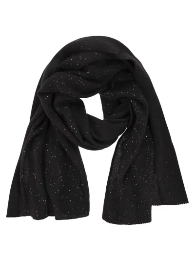 Fabiana Filippi Women's Scarf With Micro Sequins In Black