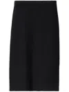 Fabiana Filippi Cotton And Linen Skirt With Sequins In Blue