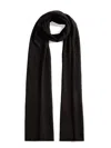 Fabiana Filippi Lightweight Long Rectangular Scarf With Sparkling Finish In Black