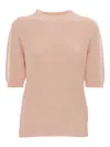 Fabiana Filippi Sequin-embellished Short-sleeve T-shirt In Brown