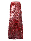 Fabiana Filippi Sequin-embellished Skirt In Red