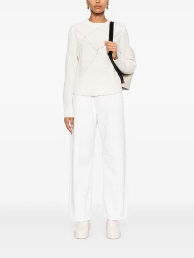 Fabiana Filippi Sequin-embellished Sweater In White