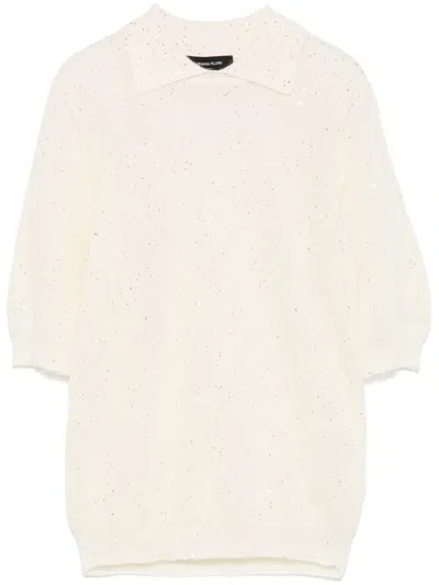 Fabiana Filippi Sequin-embellished T-shirt In White