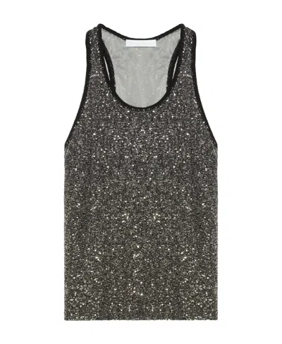 FABIANA FILIPPI FABIANA FILIPPI SEQUIN EMBELLISHED TANK TOP