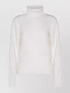 Fabiana Filippi Sequin Embellished Turtleneck Knitwear Top In Neutral