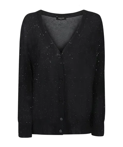 FABIANA FILIPPI FABIANA FILIPPI SEQUIN EMBELLISHED V-NECK CARDIGAN
