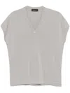 Fabiana Filippi Sequin-embellished Vest In Grey