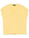 Fabiana Filippi Sequin-embellished Vest In Yellow