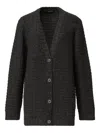 Fabiana Filippi Sequin-embellished Waffle-knit Cardigan In Black