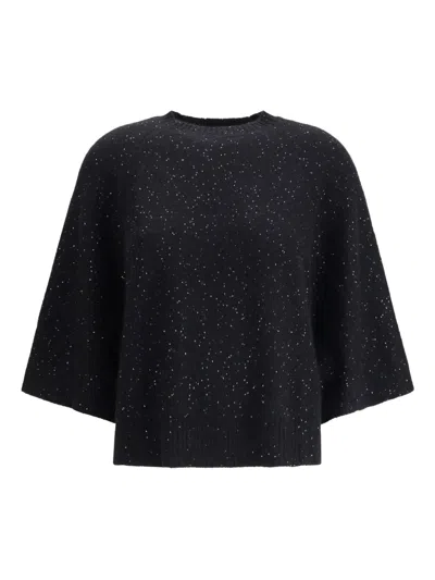 FABIANA FILIPPI SEQUIN-EMBELLISHMENT RIBBED SWEATER