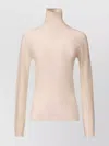 Fabiana Filippi Sequin Embellishment Wool Turtleneck Sweater In Pink