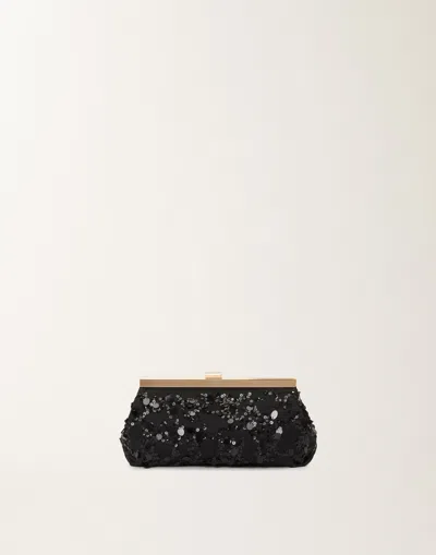 FABIANA FILIPPI CLUTCH WITH SEQUIN EMBROIDERY