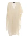 Fabiana Filippi Sequin Soft Mohair Open Cape In Grey