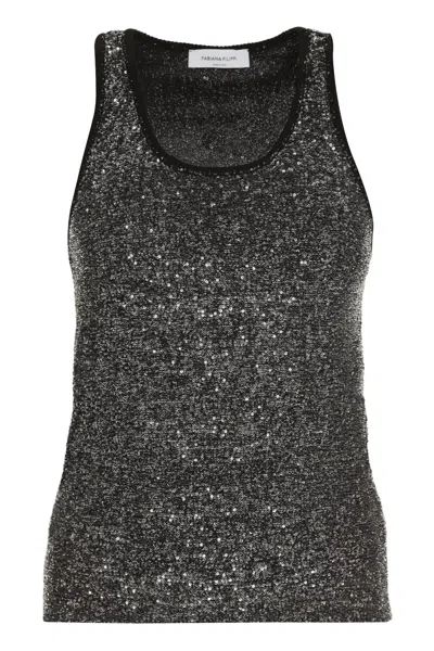 FABIANA FILIPPI SEQUIN TANK TOP