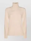Fabiana Filippi Sequin Turtleneck Sweater Sweaters And Cardigans White In Neutral