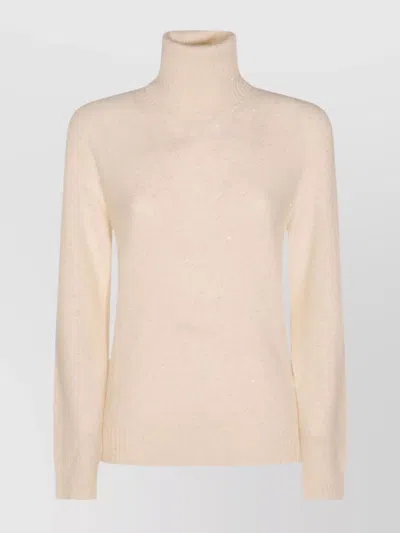 FABIANA FILIPPI SEQUIN TURTLENECK KNITWEAR CREWNECK