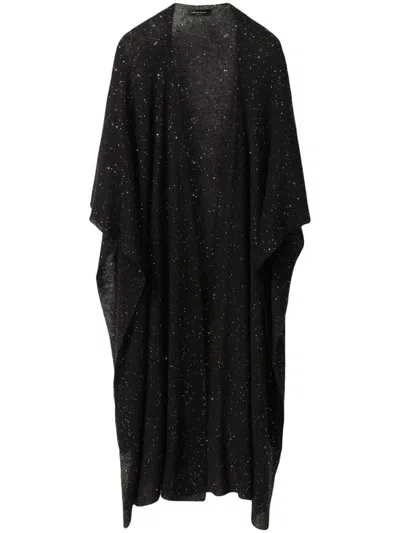 Fabiana Filippi Sequined Shawl In Black