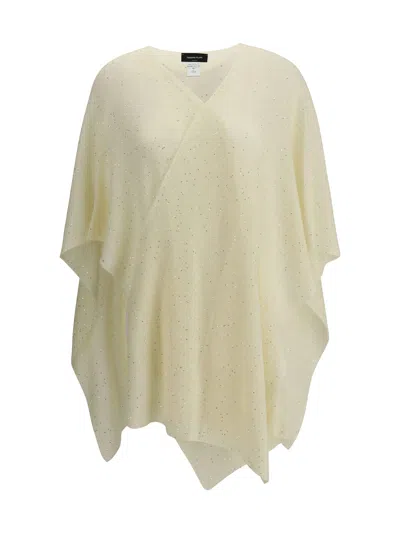 Fabiana Filippi Sequined Cape In Cream