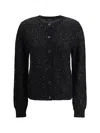Fabiana Filippi Sequin Embellished Cardigan In Nero
