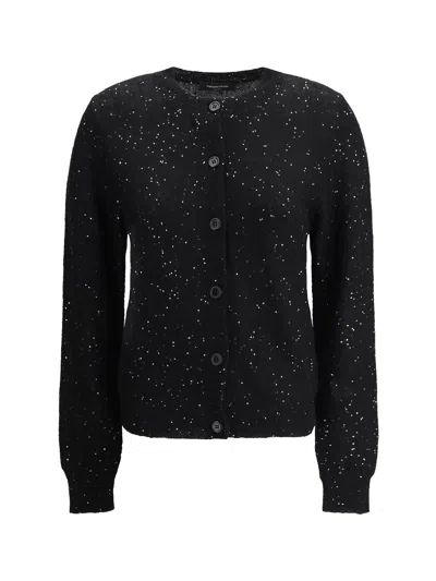 Fabiana Filippi Sequin Embellished Cardigan In Nero