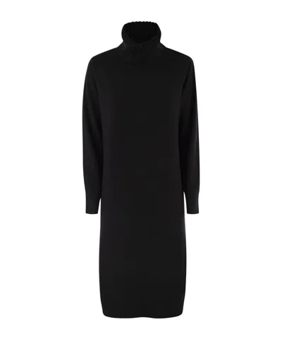 Fabiana Filippi Sequined High-neck Dress In Black