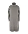 Fabiana Filippi Women's High Neck Dress With Sequins In Gray