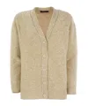 Fabiana Filippi Beige V Neck Sweater With Button Front