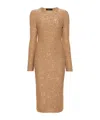 Fabiana Filippi Sequined Midi Dress In Nude