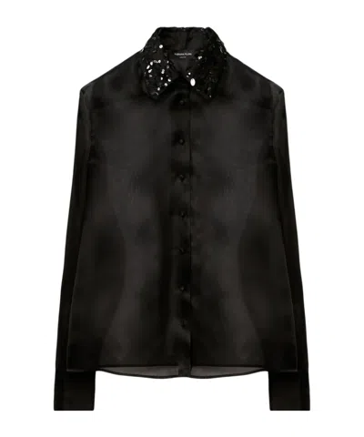 FABIANA FILIPPI SEQUINED ORGANZA SHIRT