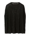 Fabiana Filippi Embroidered Sequin Sweater In Black