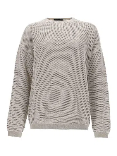 Fabiana Filippi Sequined Sweater In Grey