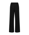 Fabiana Filippi Satin Trousers Loose Pockets In Black