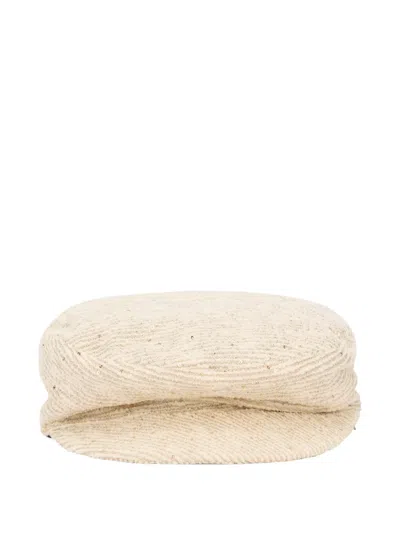 Fabiana Filippi Sequin-embellished Beret In Neutral