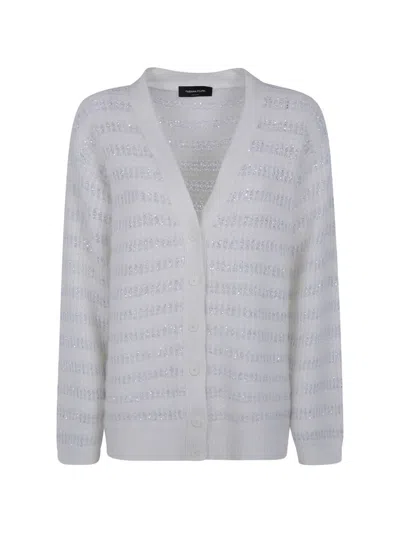 Fabiana Filippi Sequin-embellished Cardigan In White