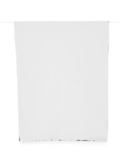 Fabiana Filippi Sequin-embellished Frayed Scarf In White