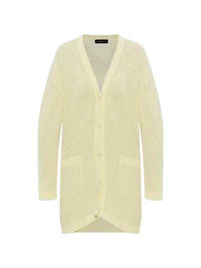 Fabiana Filippi Sequin-embellished Open-knit Cardigan In Neutral