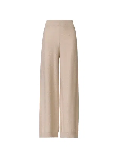 Fabiana Filippi Sequin-embellished Wide-leg Trousers In Brown