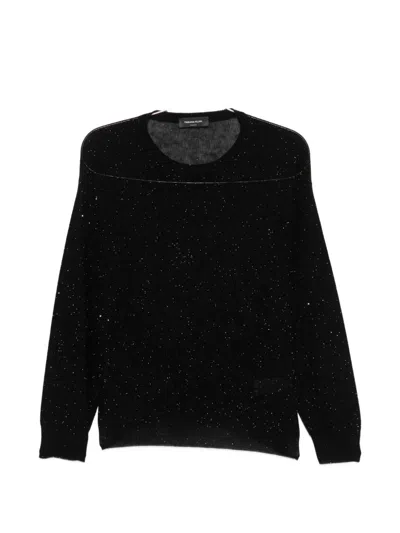 Fabiana Filippi Sequin-embellished Wool Sweater In Black