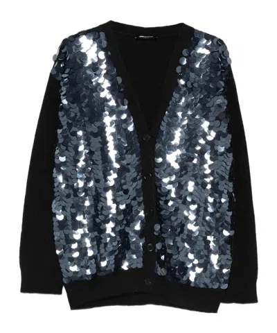 Fabiana Filippi Sequin-embellishment Cardigan In Black