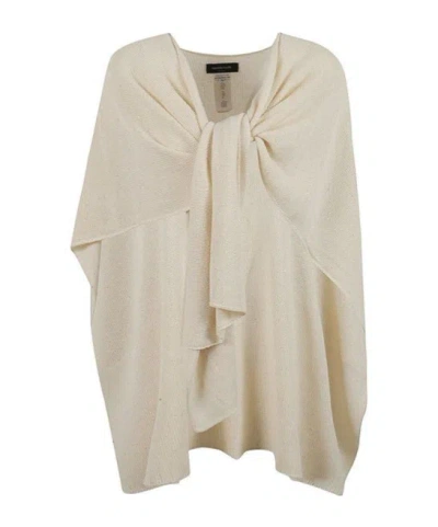 Fabiana Filippi Sequinned Cape In White