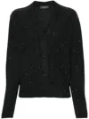 Fabiana Filippi Sequinned Cardigan In Grey
